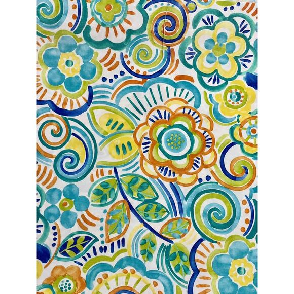 5 YDS Mill Creek Fabric Floral Caribbean Tiki Cotton‎ Drapery Upholstery summer - Picture 2 of 7